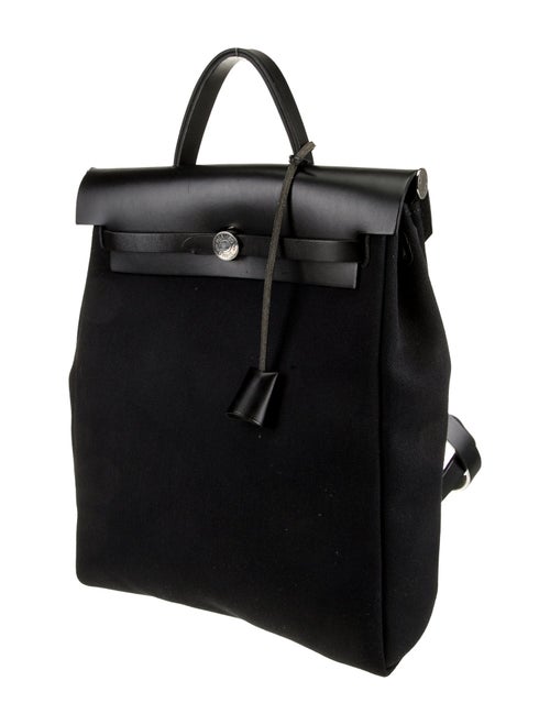 Hermès Toile Militaire & Vache Hunter Herbag a Dos Zip Backpack