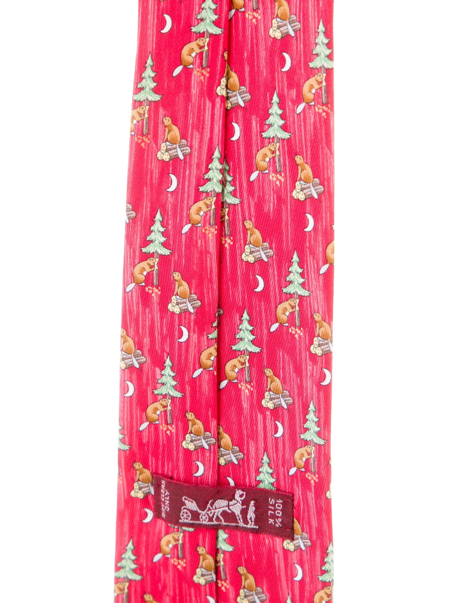 Hermès Pattern Printed Tie