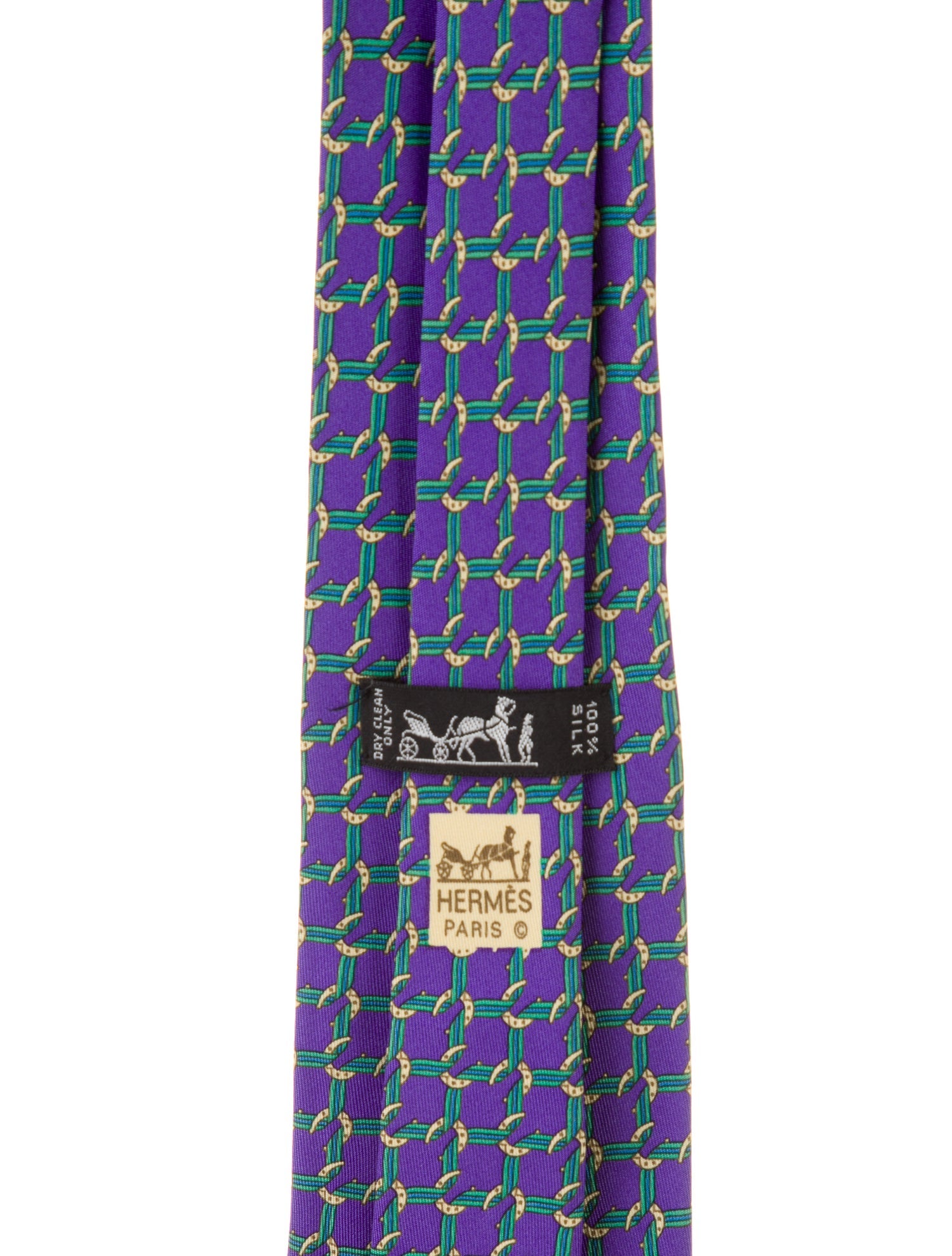 Hermès Patterned Silk Tie