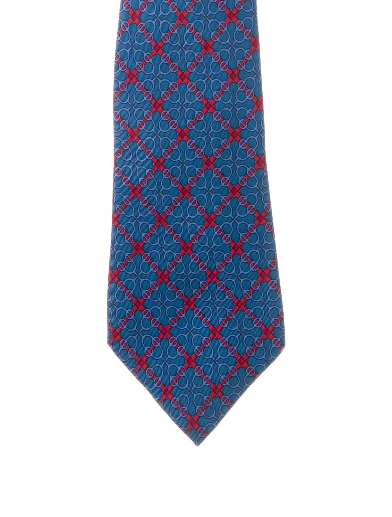 Hermès Patterned Silk Tie