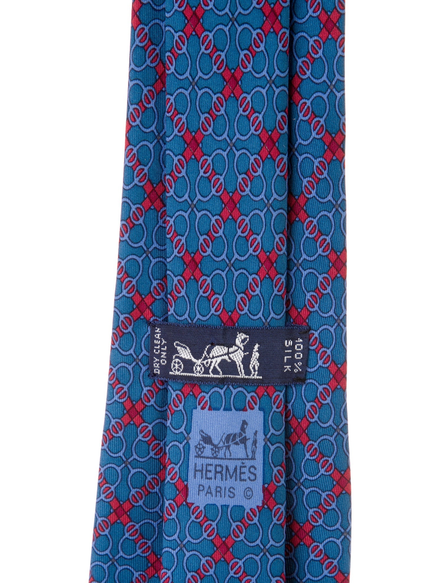 Hermès Patterned Silk Tie