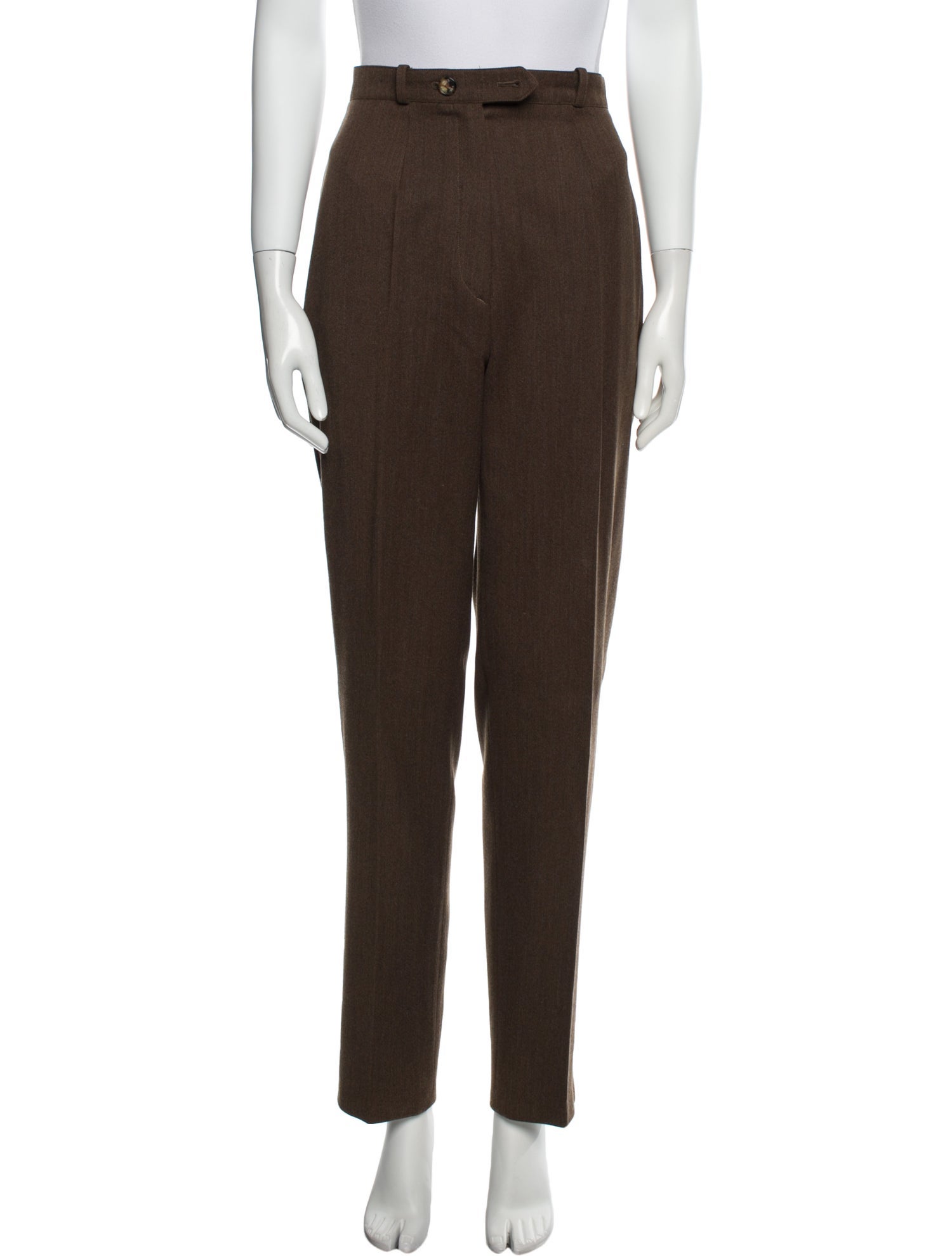Hermès Wool Straight Leg Pants