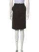 Hermès Pleated Accents Knee-Length Skirt