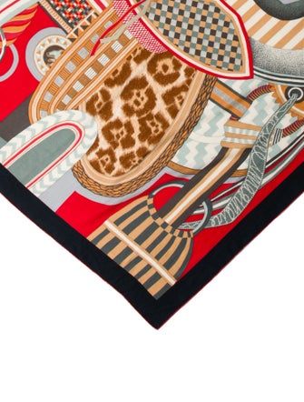 Hermès La Selle Imaginaire Silk Shawl