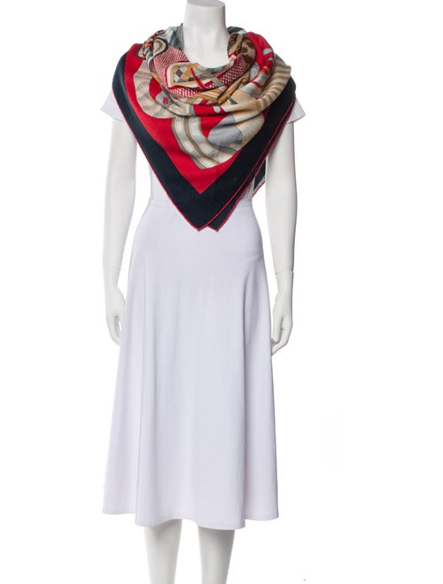 Hermès La Selle Imaginaire Silk Shawl