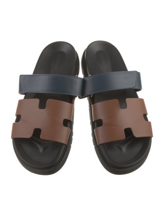 Hermès Chypre Leather Slides