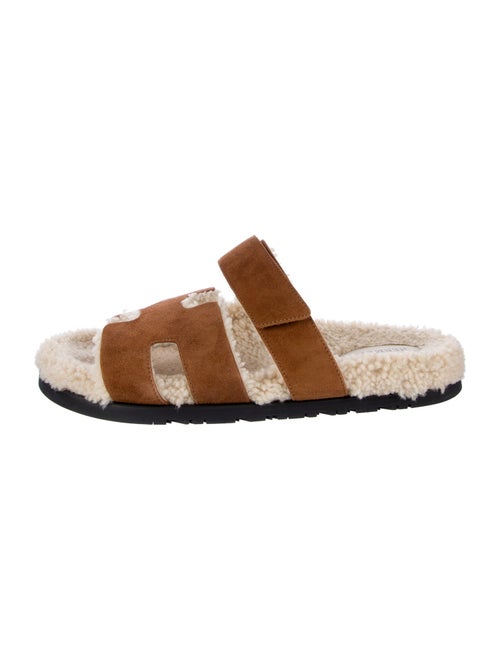 Hermès Chypre Suede Slides