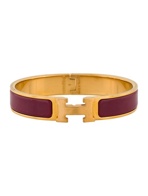 Hermès Clic H Enamel Bangle Bracelet