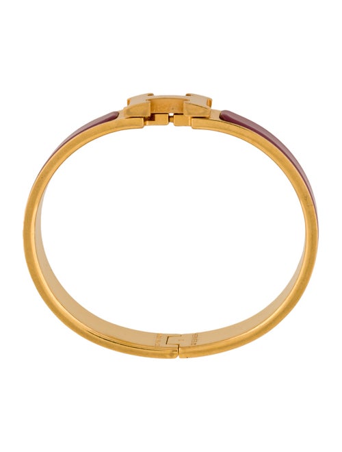 Hermès Clic H Enamel Bangle Bracelet