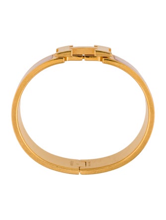 Hermès Enamel Clic Clac H Bangle Bracelet