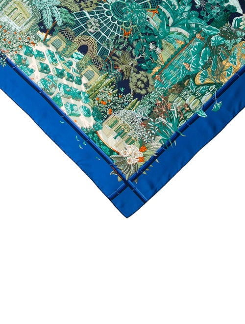 Hermès Jardin D'Hiver Silk Scarf