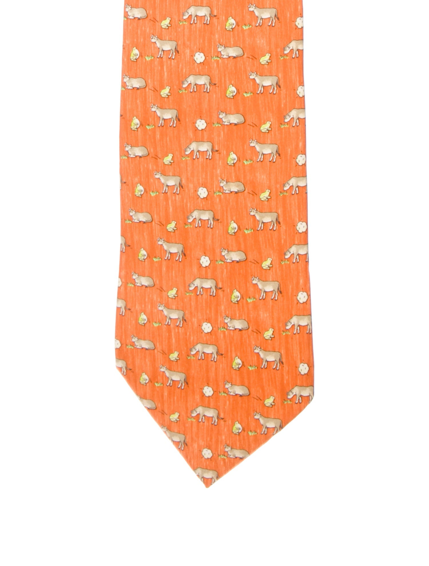 Hermès pattern silk tie