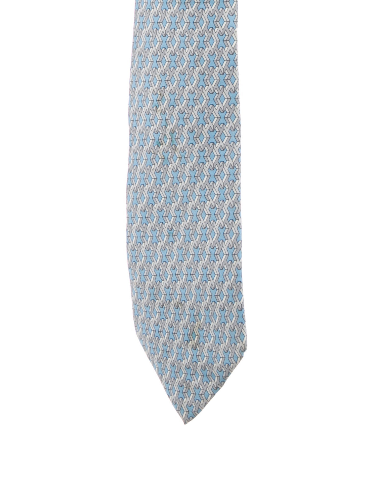 Hermès silk patterned tie
