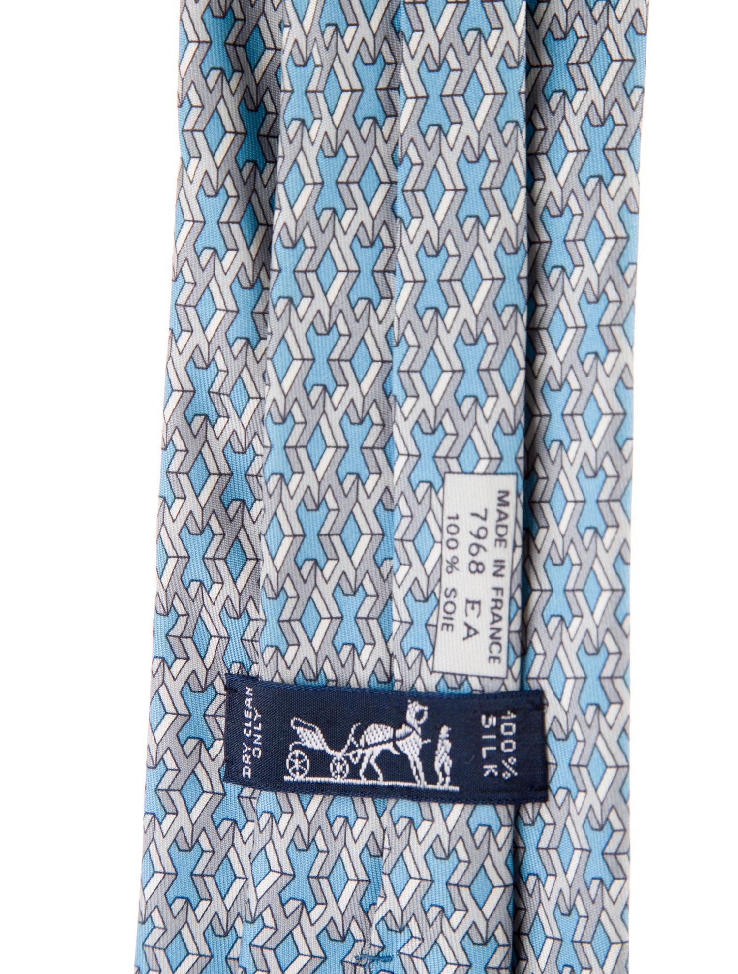 Hermès silk patterned tie