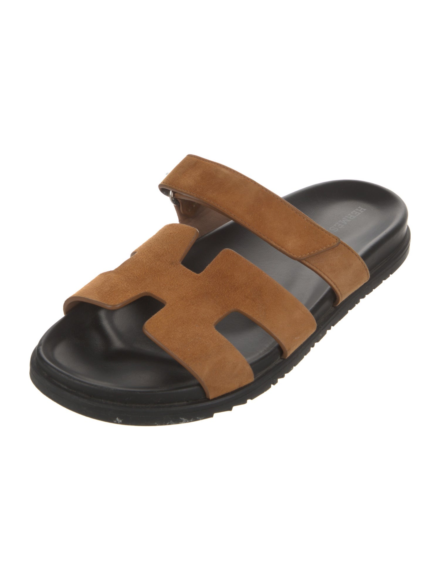 Hermès Suede Slides