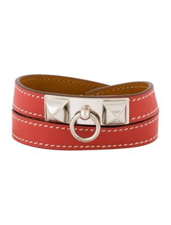 Hermès Leather Rivale Double Tour Wrap Bracelet