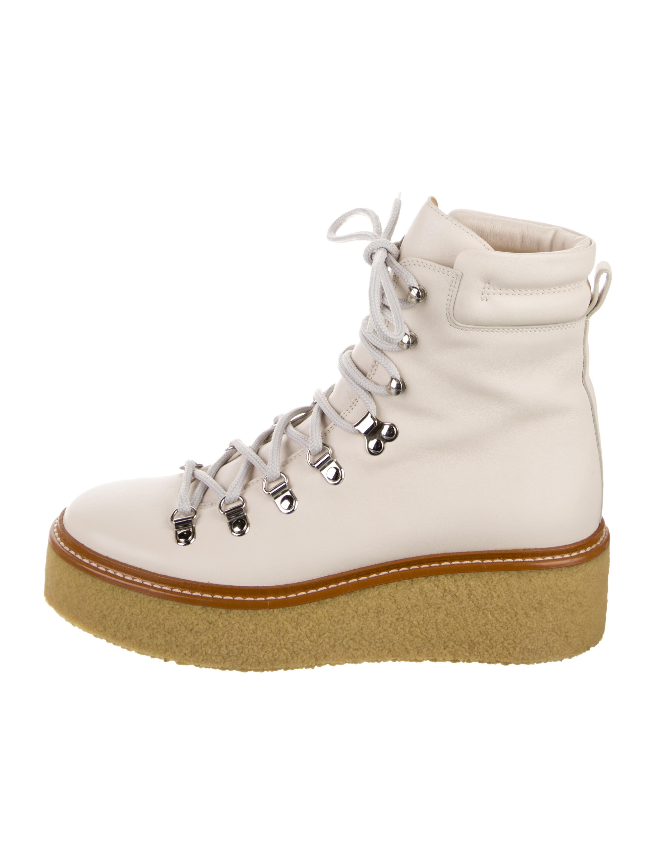 Hermès Discovery Leather Combat Boots