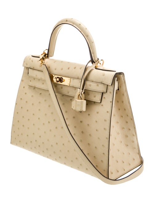 Hermès Ostrich Kelly II Sellier 28