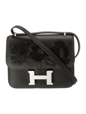 Hermès 2024 Swift Dancing Flowers Mini Constance 18