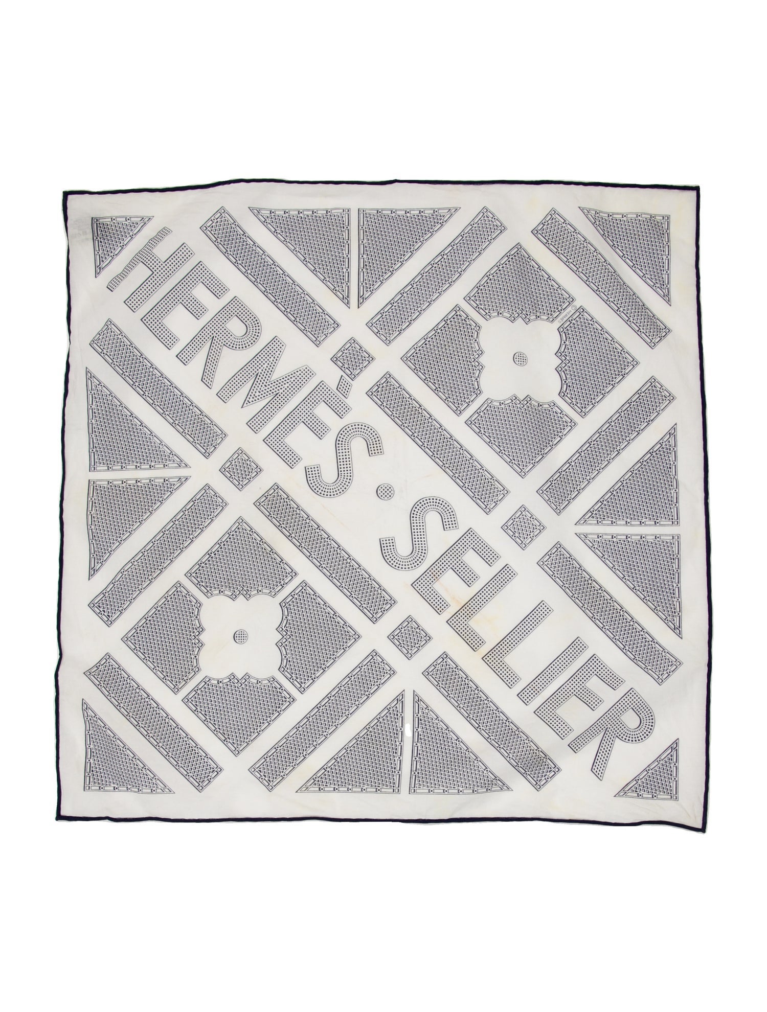 Hermès Sellier handkerchief