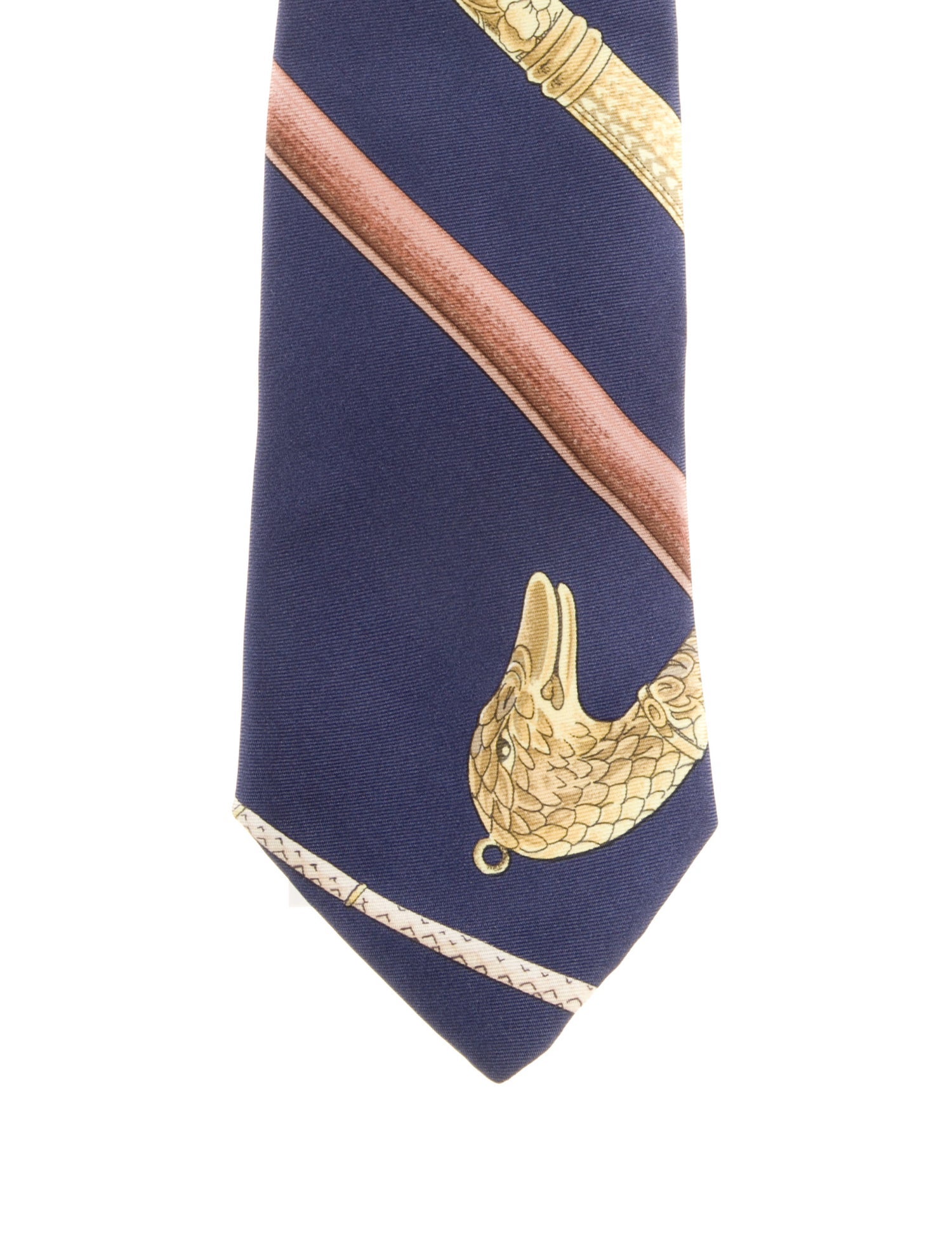 Hermès pattern silk tie