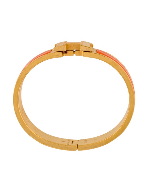 Hermès Clic H Enamel Bangle Bracelet