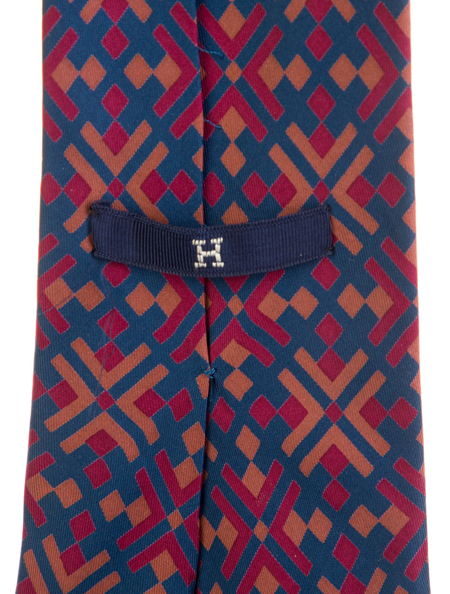 Hermès  Hermès Pattern Print Silk Tie