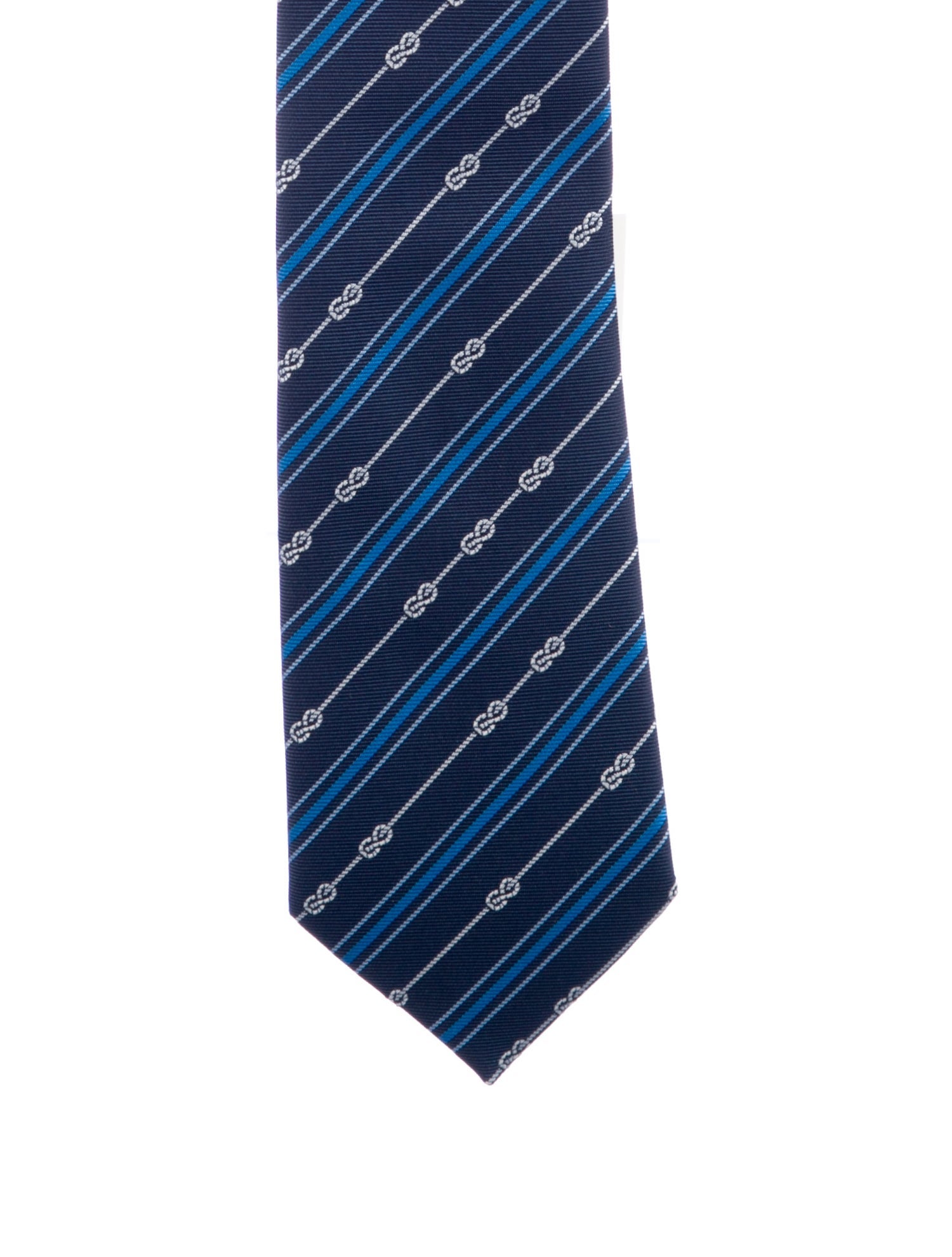 Hermès Patterned Silk Tie