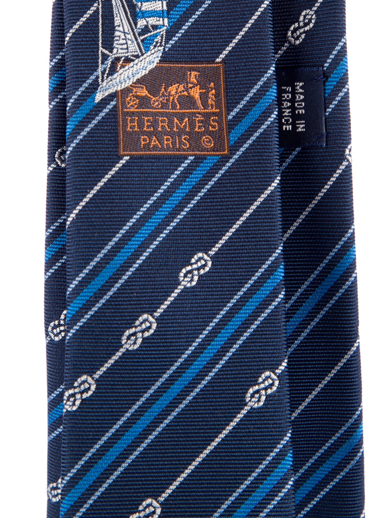 Hermès Patterned Silk Tie