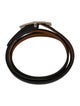 Hermès Leather Hapi 3 MM Wrap Bracelet