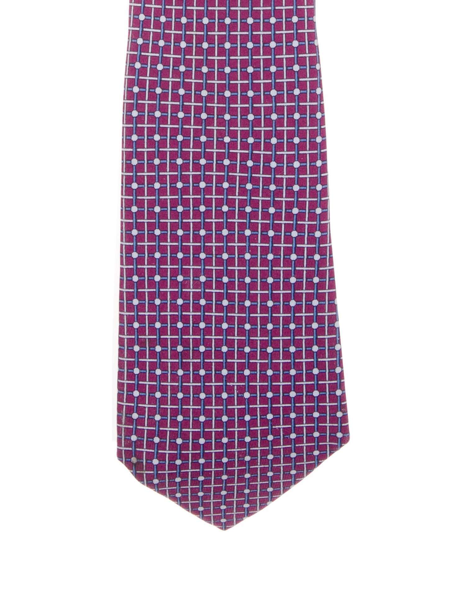 Hermès  Hermès Pattern Print Silk Tie
