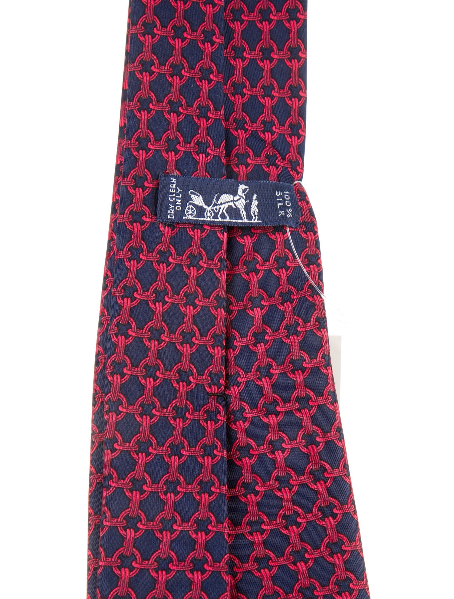 Hermès Patterned Silk Tie