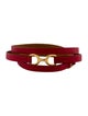 Hermès Leather Dandy Pavane Wrap Bracelet