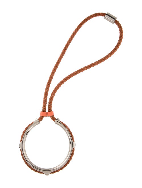 Hermès Hermes Kyoto Leather Pendant Necklace