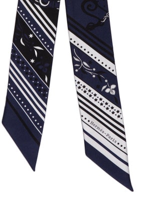 Hermès Festival des Amazones Silk Twilly Scarf