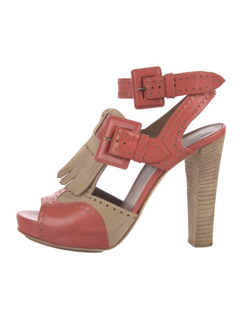 Hermès Brogue Leather Sandals Leather Sandals