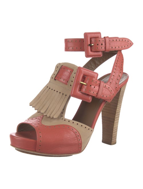 Hermès Brogue Leather Sandals Leather Sandals