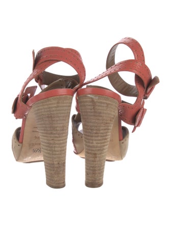 Hermès Brogue Leather Sandals Leather Sandals