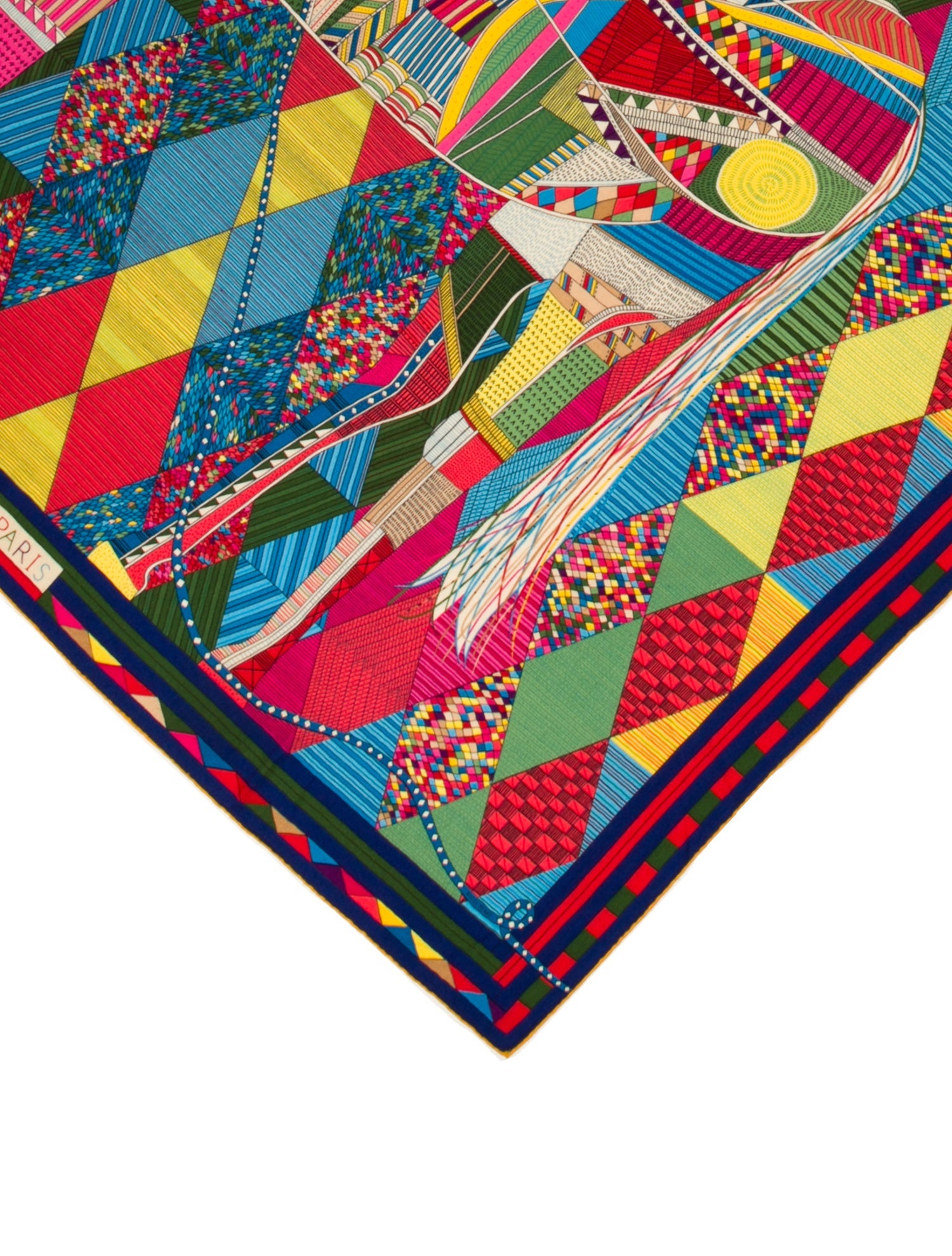 Hermès Patchwork Horse Cashmere Shawl