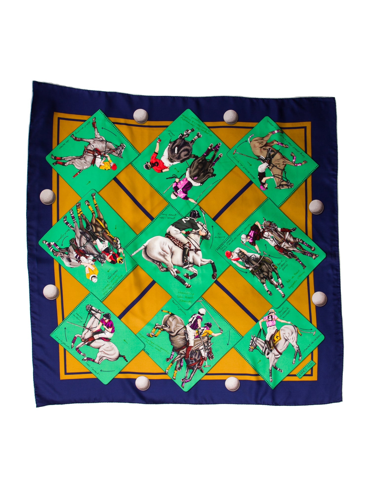 Hermès Cup Palm Beach Silk Scarf