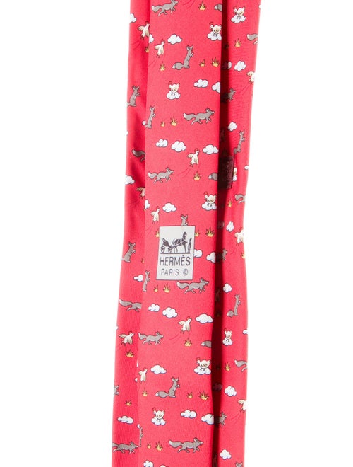 Hermès Silk Patterned Tie