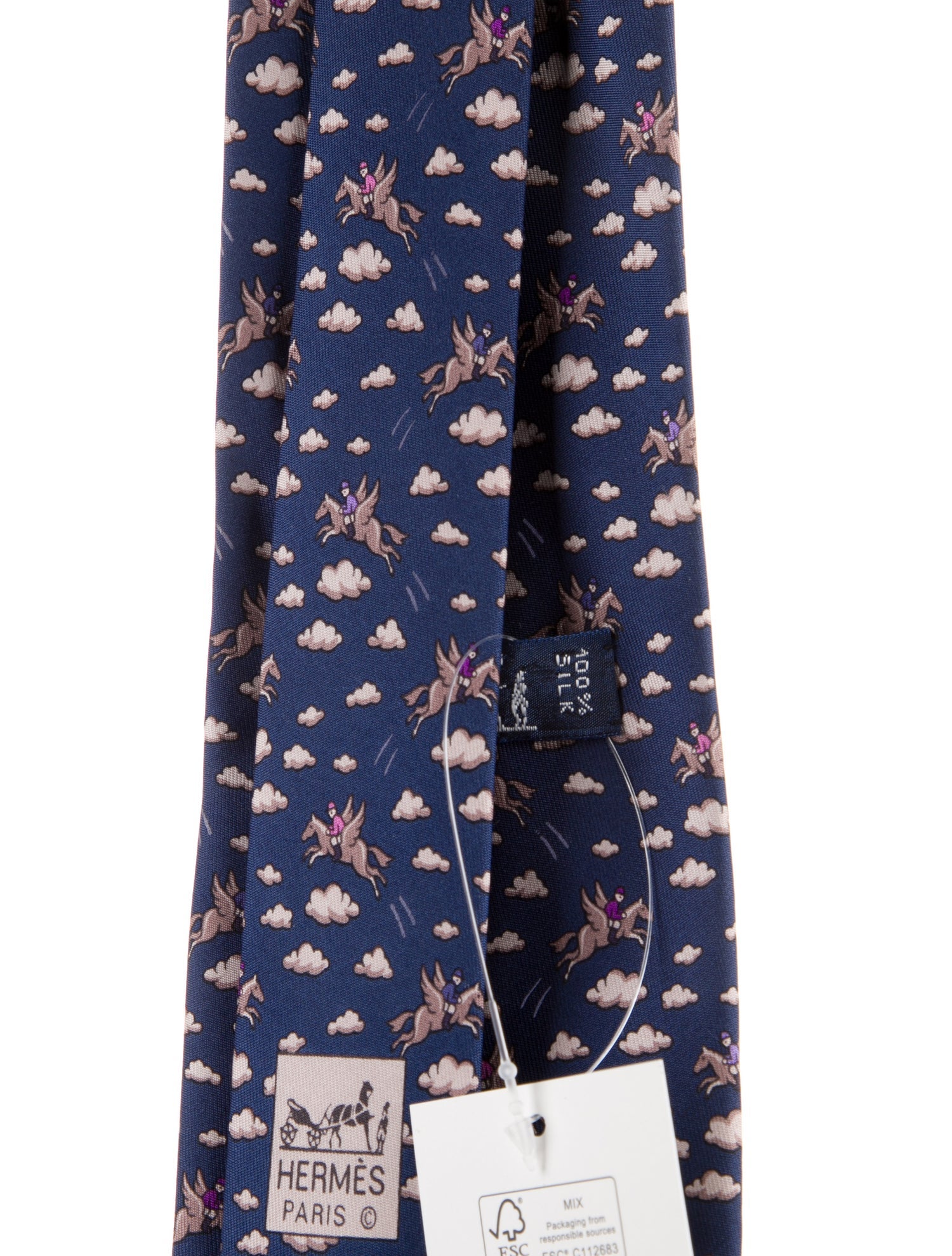 Hermès Silk Patterned Tie