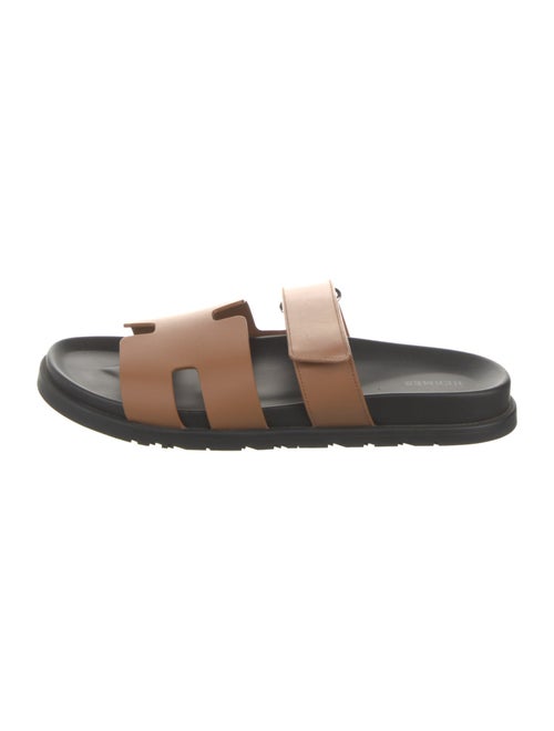 Hermès Chypre Leather Slides