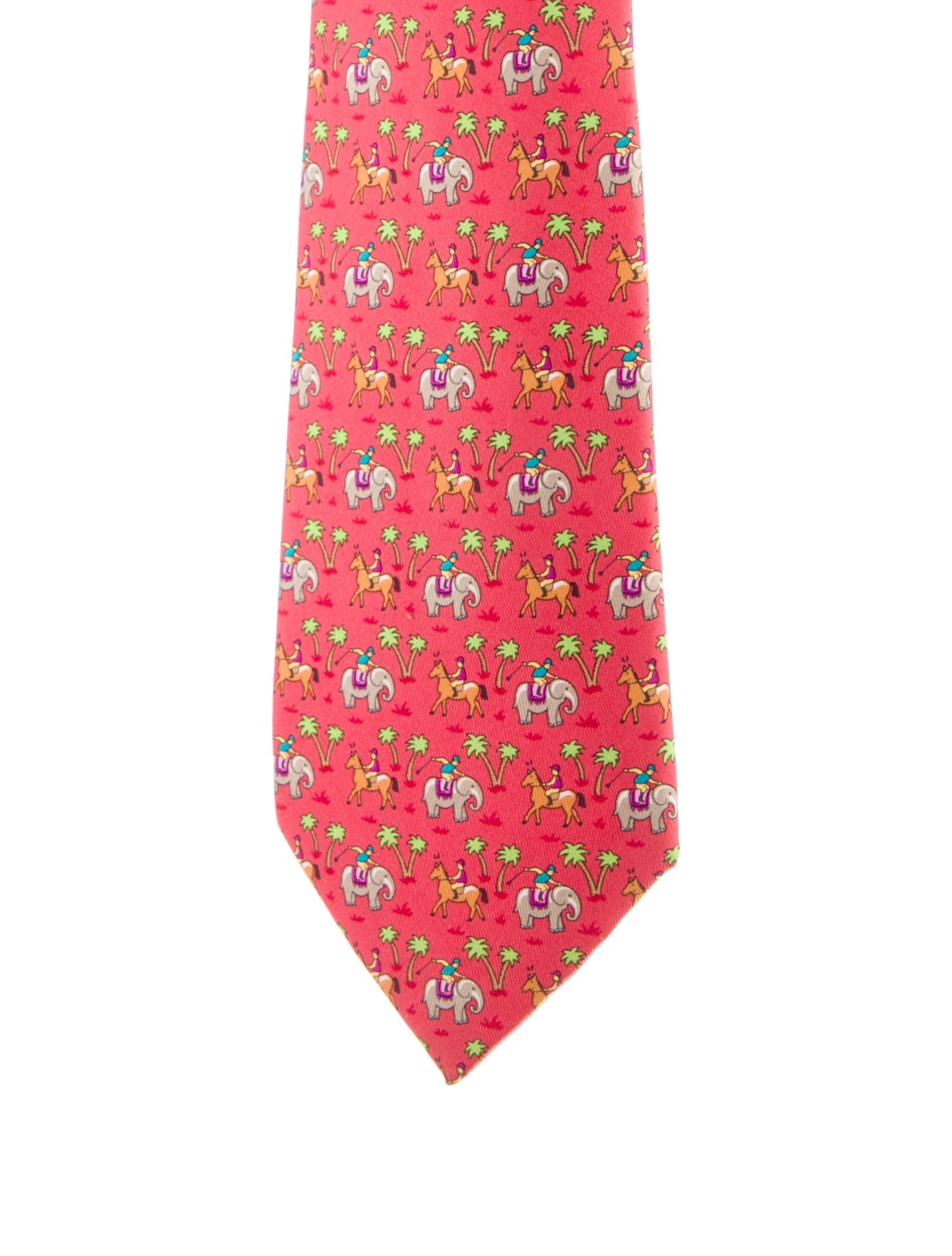 Hermès Patterned Silk Tie