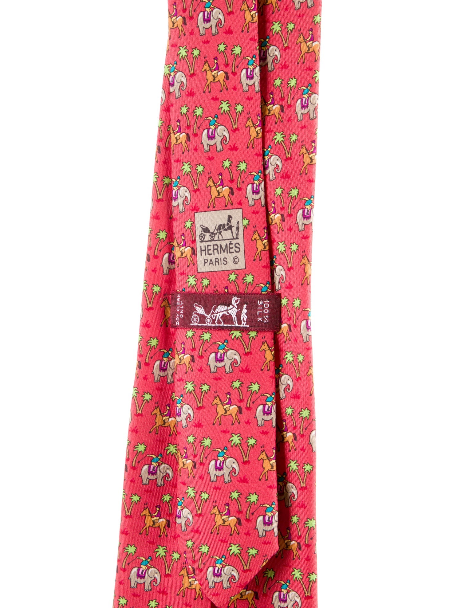 Hermès Patterned Silk Tie