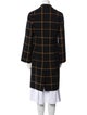 Hermès Virgin Wool Plaid Print Coat
