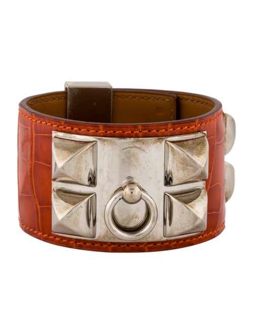 Hermès Alligator Collier de Chien Wrap Bracelet