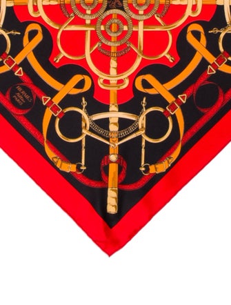 Hermès Eperon d'Or Silk Scarf