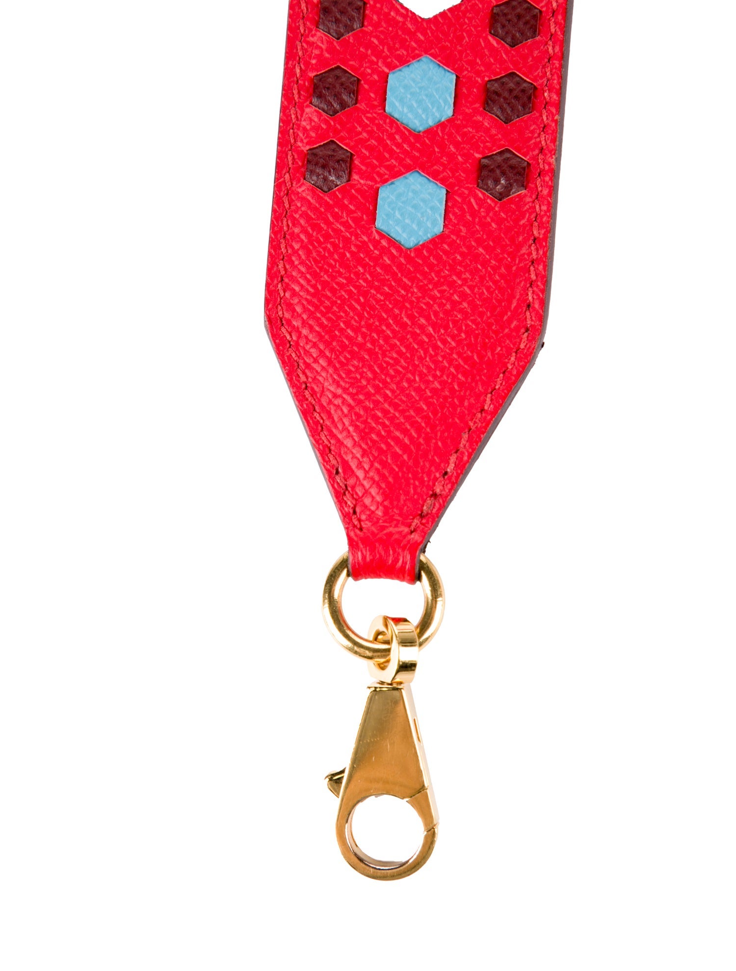 Hermès Epsom Hexagone Tressage 40mm Shoulder Strap