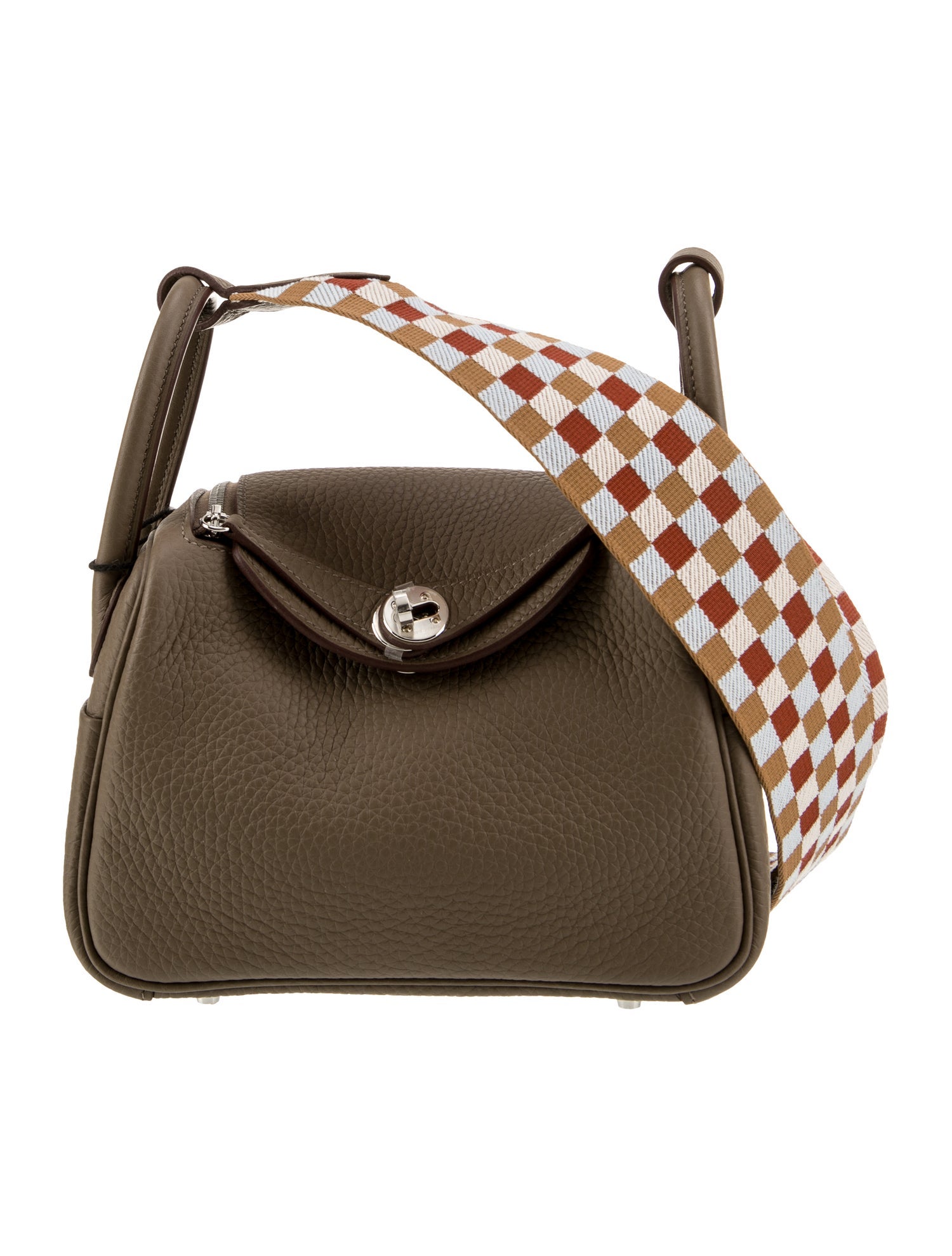 Hermès 2024 Clemence Maxi Quadrille Mini Lindy 20